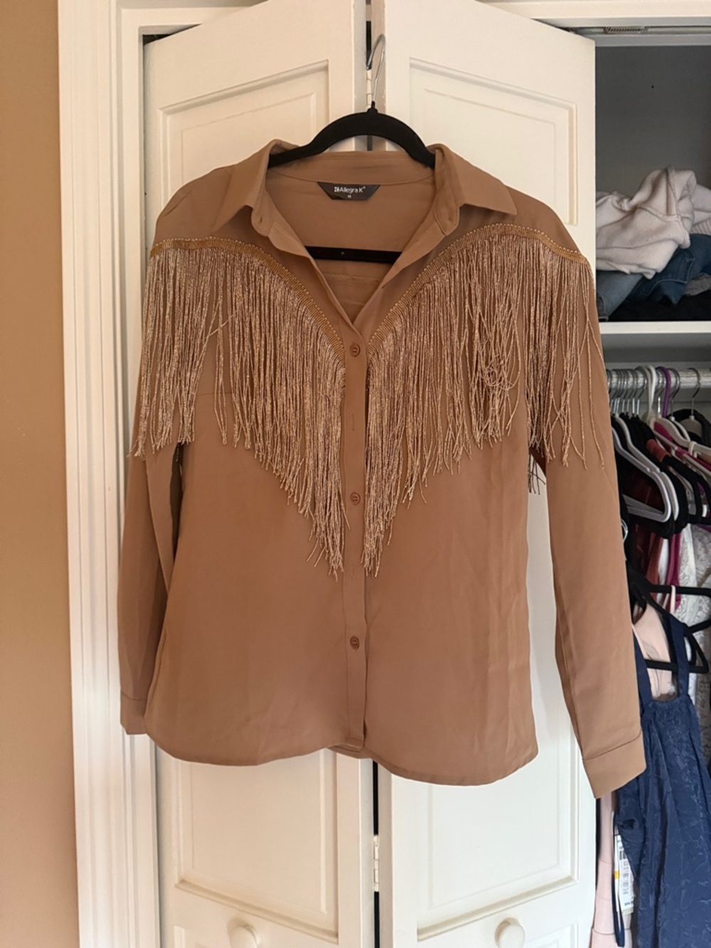 Allegra K Camel/Tan Blouse